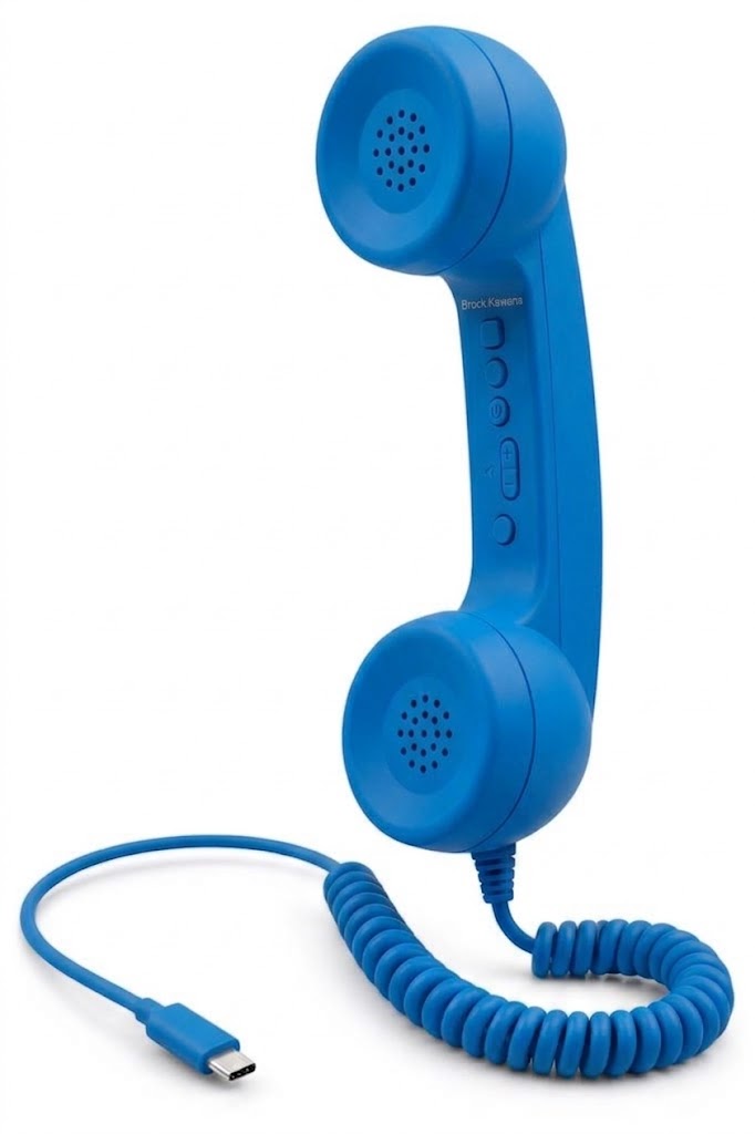 Auricular retro para móvil