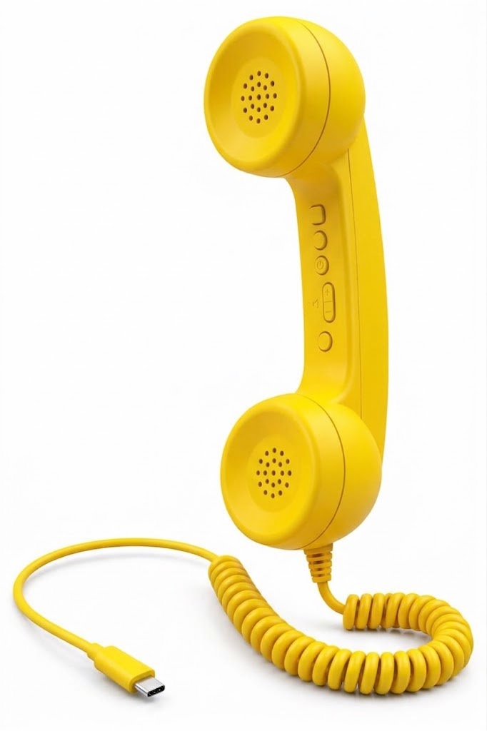 Auricular retro para móvil