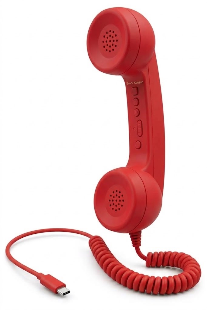 Auricular retro para móvil